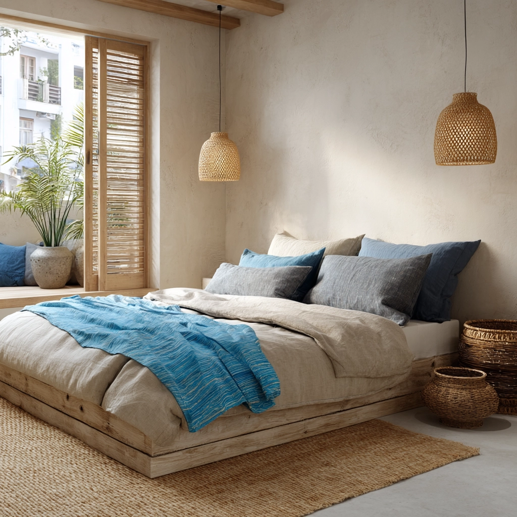 boho coastal bedroom 55