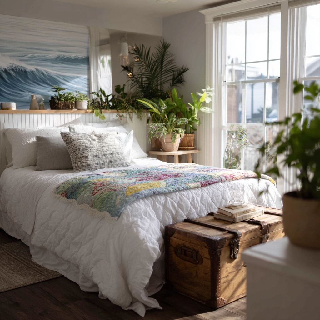 boho coastal bedroom 59