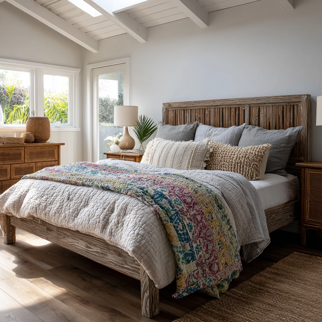 boho coastal bedroom 9