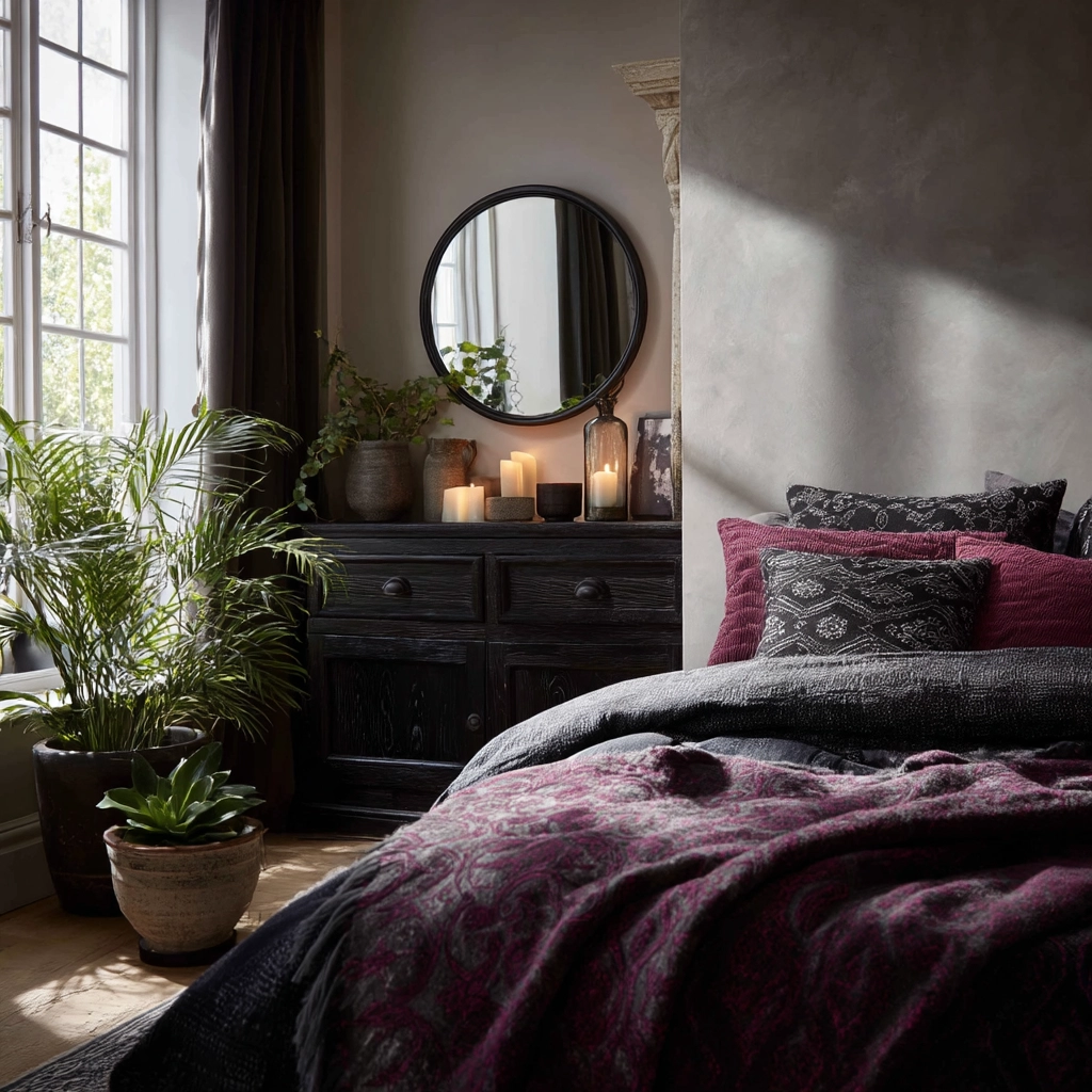 boho gothic bedroom 13
