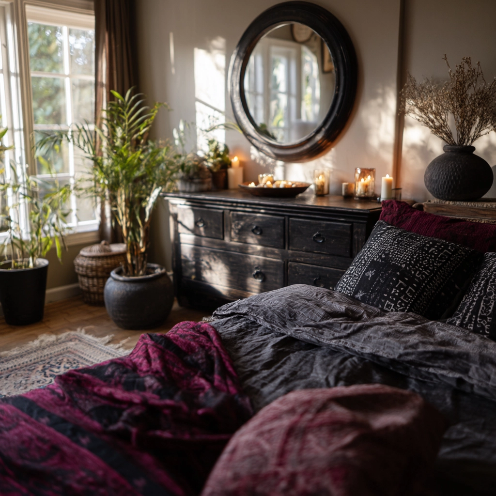 boho gothic bedroom 15