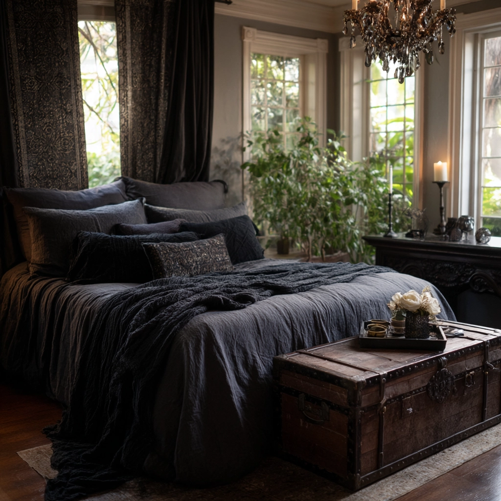 boho gothic bedroom 17