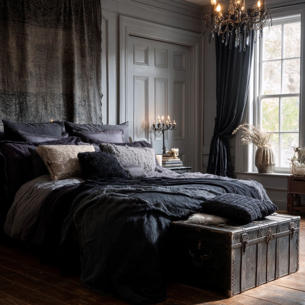 boho gothic bedroom 20