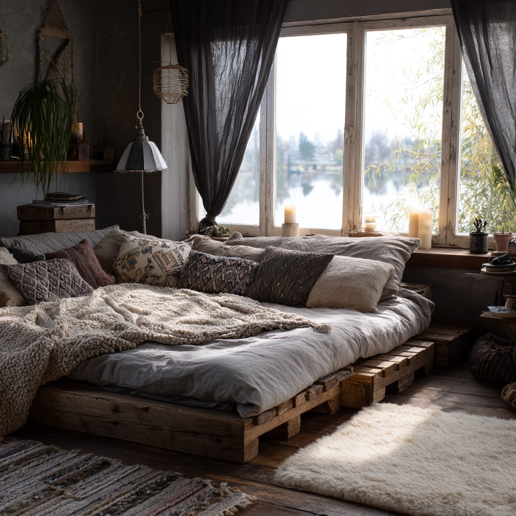 boho gothic bedroom 25
