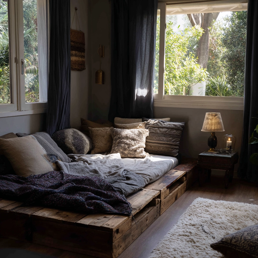 boho gothic bedroom 28