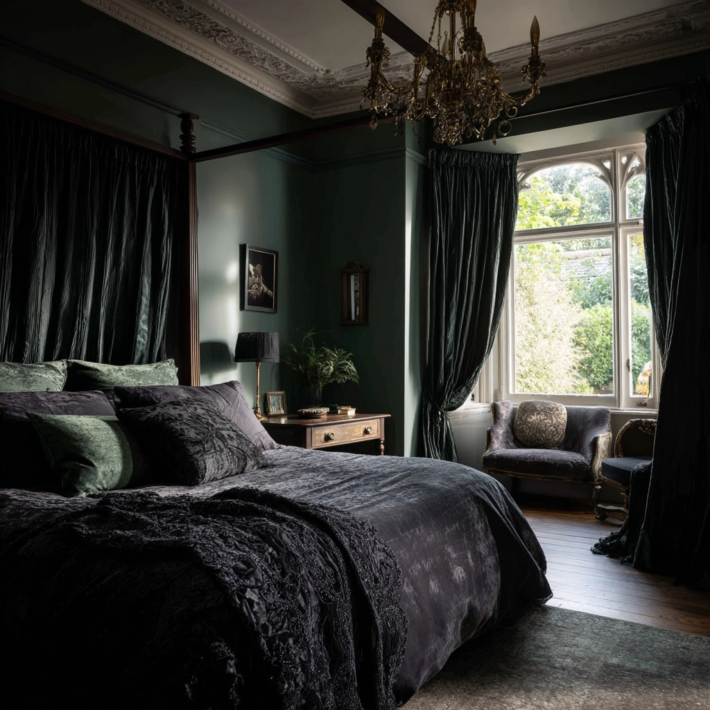 boho gothic bedroom 40
