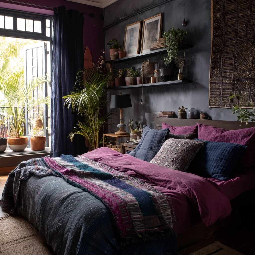 boho gothic bedroom 51