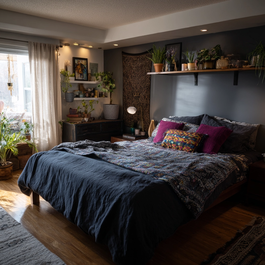 boho gothic bedroom 52
