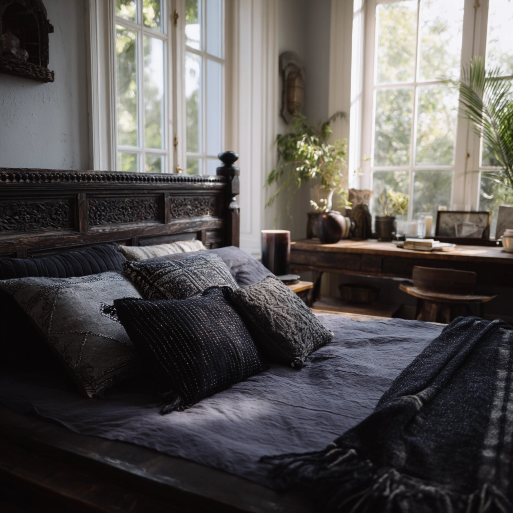 boho gothic bedroom 58