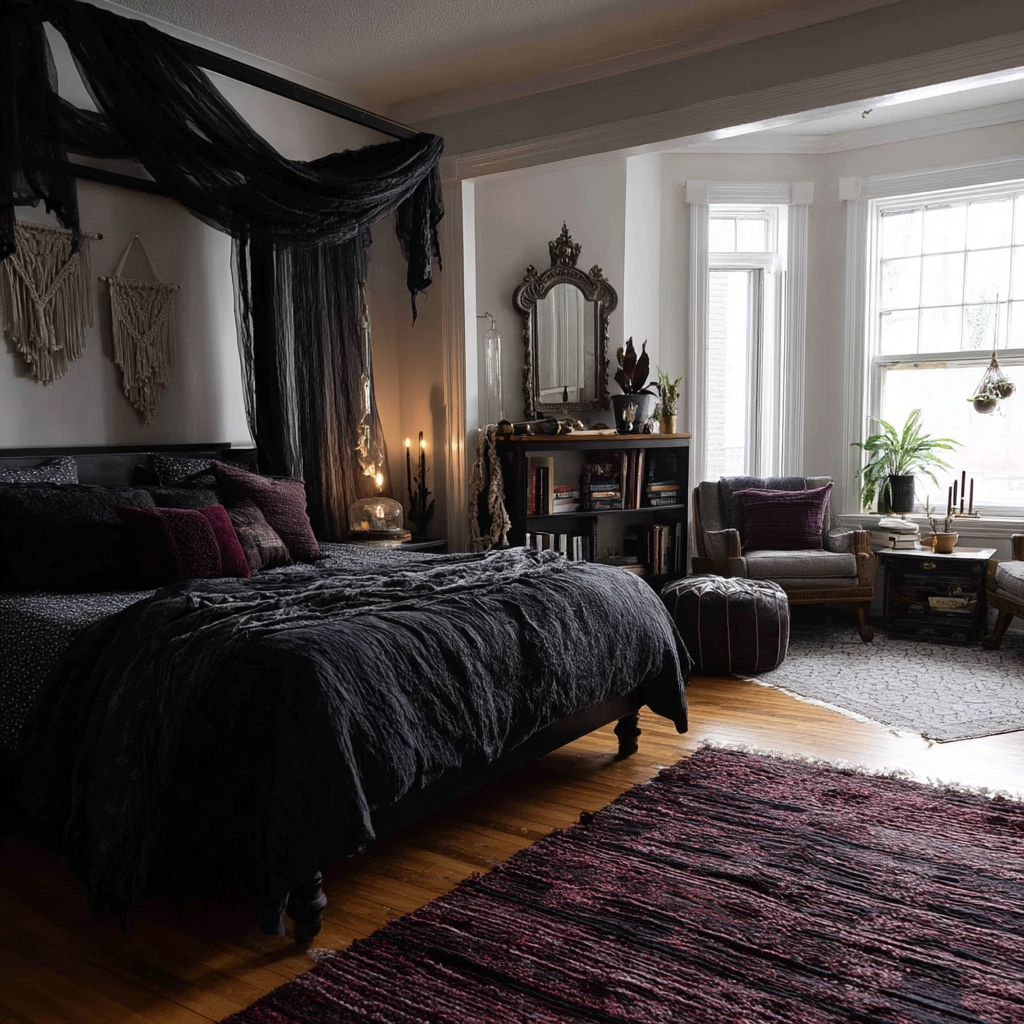 boho gothic bedroom 6