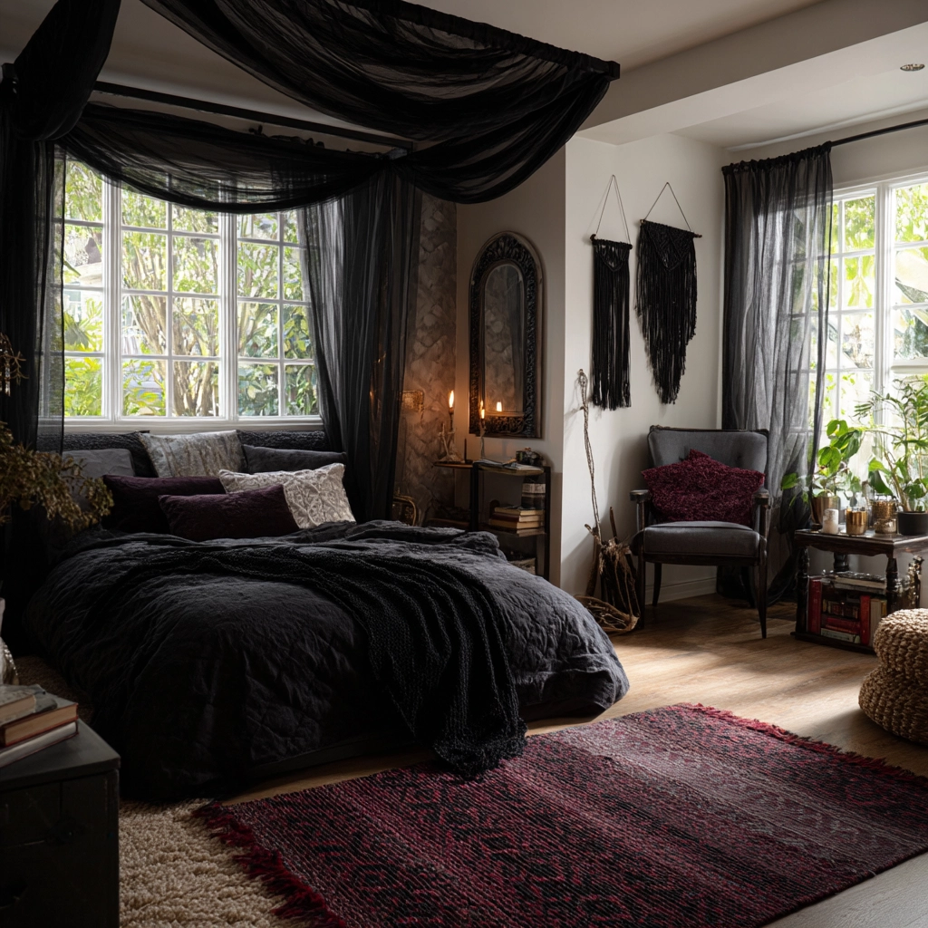 boho gothic bedroom 7
