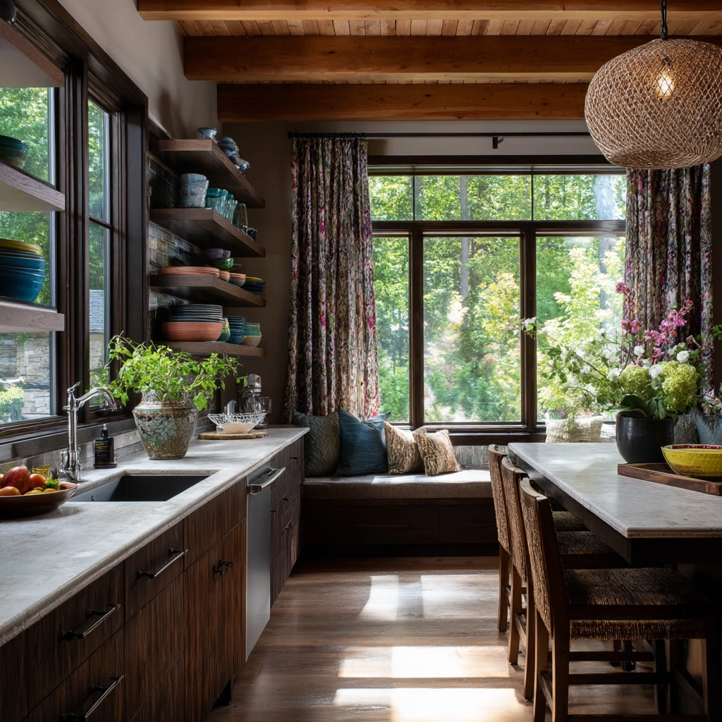 boho kitchen curtains 40