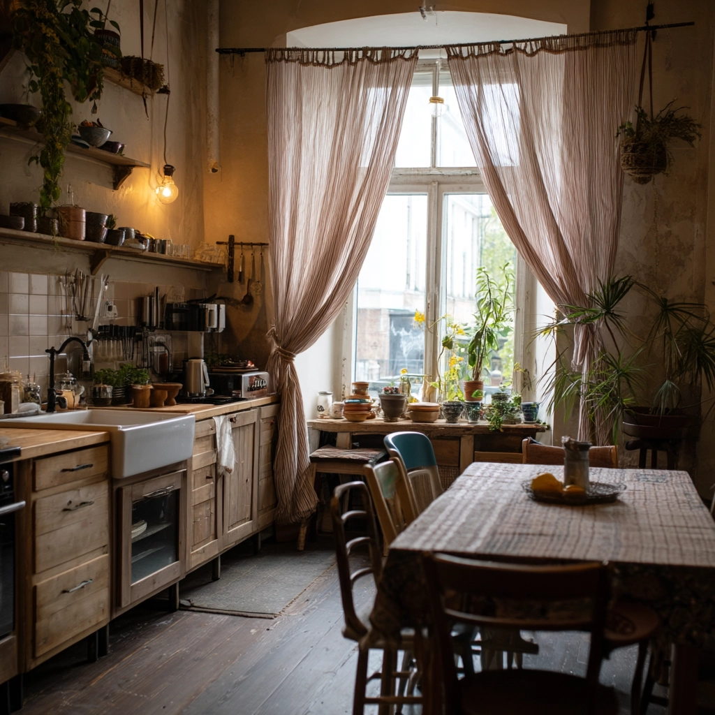 boho kitchen curtains 44