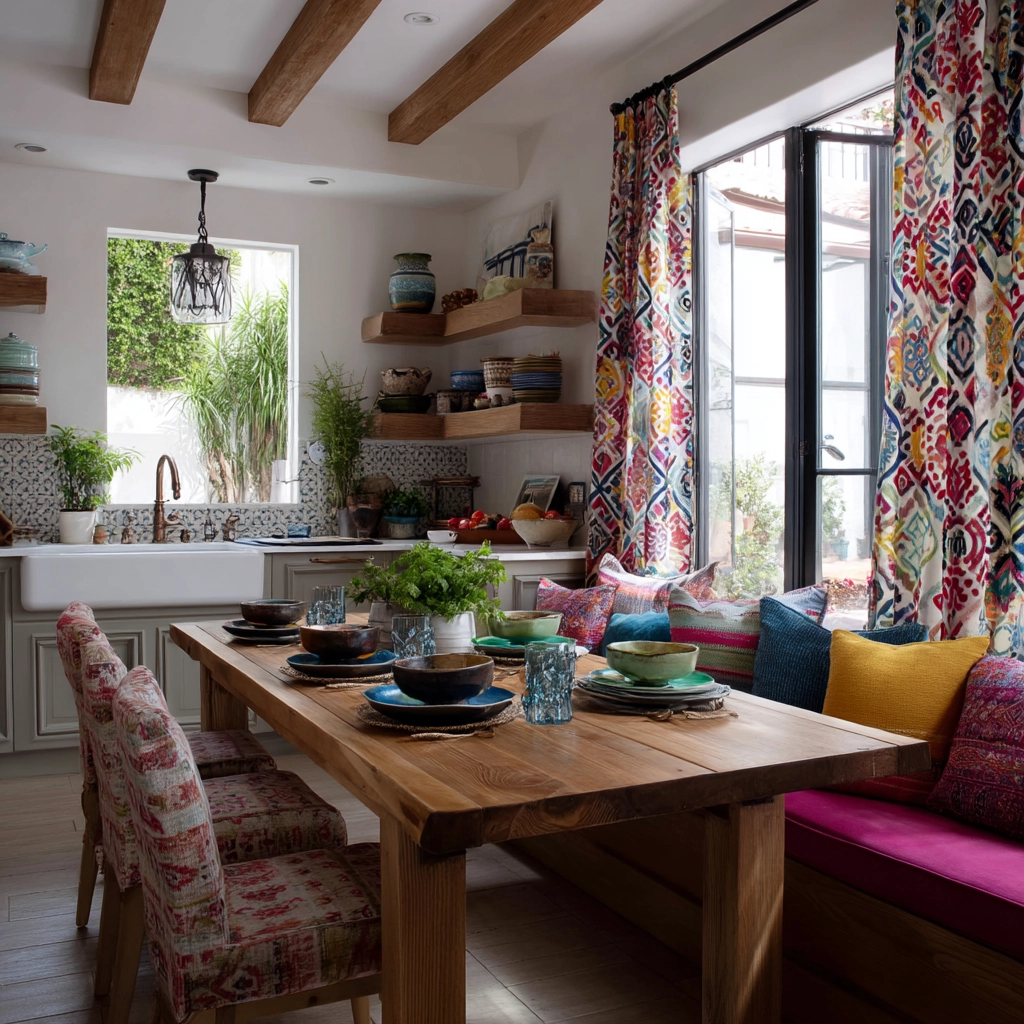 boho kitchen curtains 51