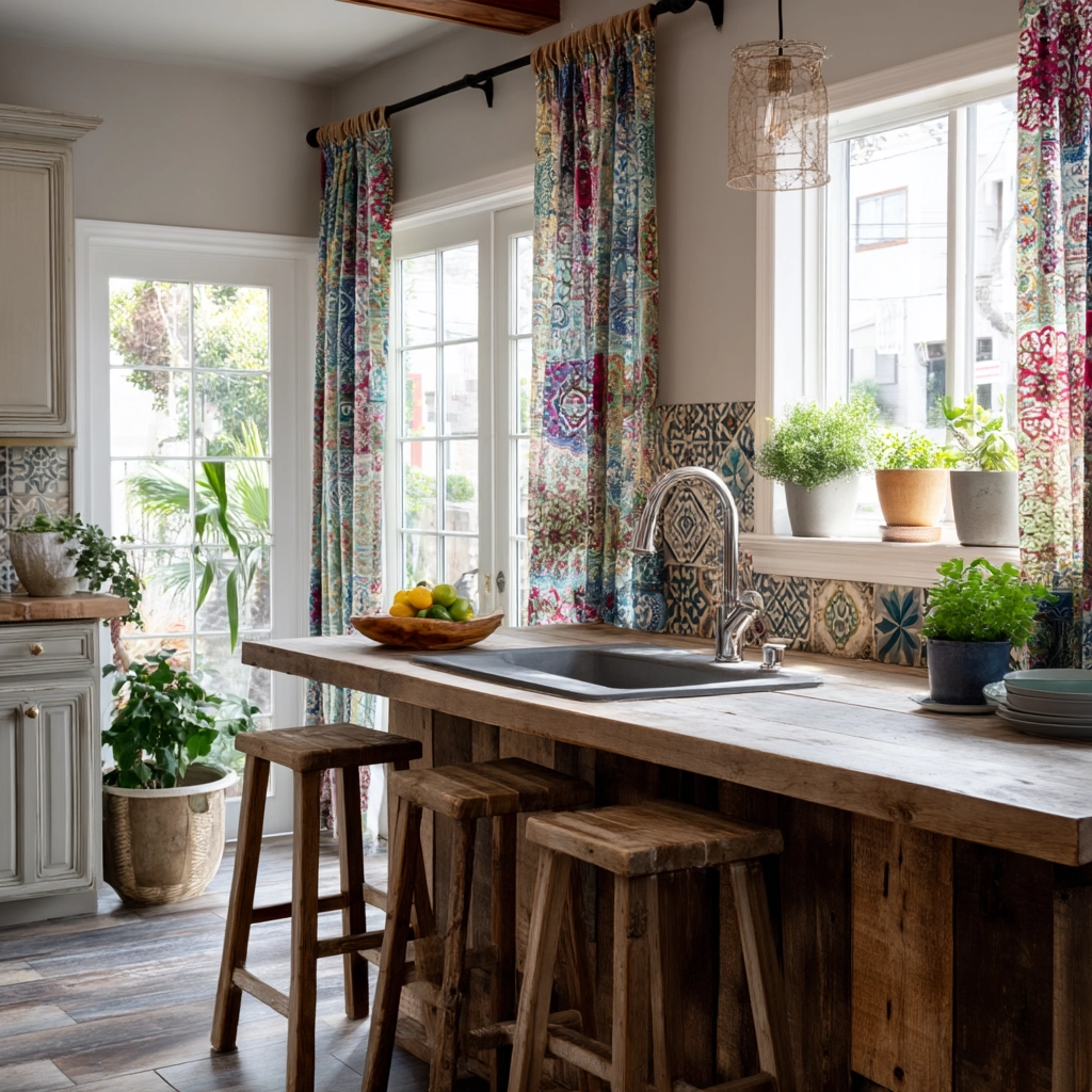 boho kitchen curtains 6