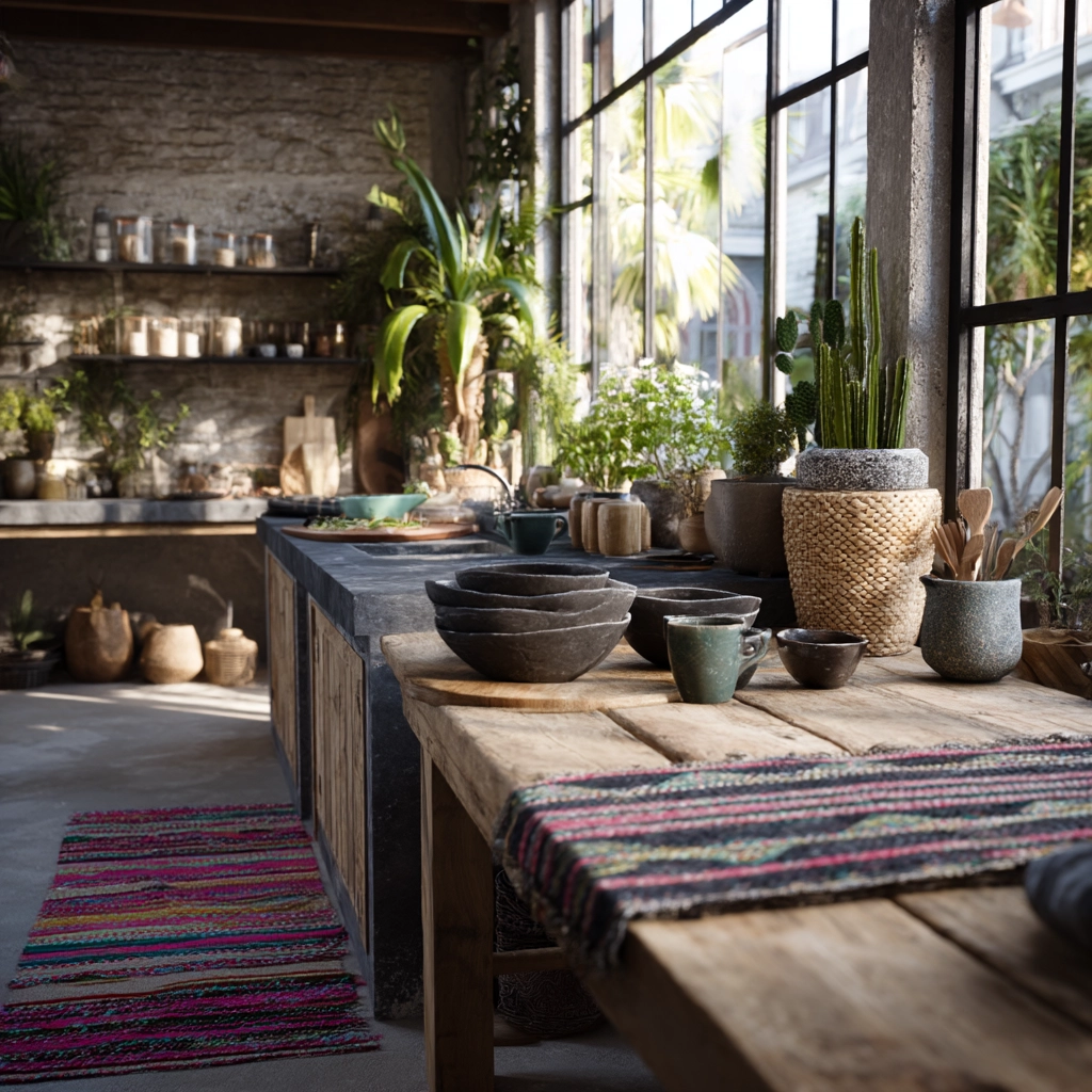 boho kitchen ideas 37