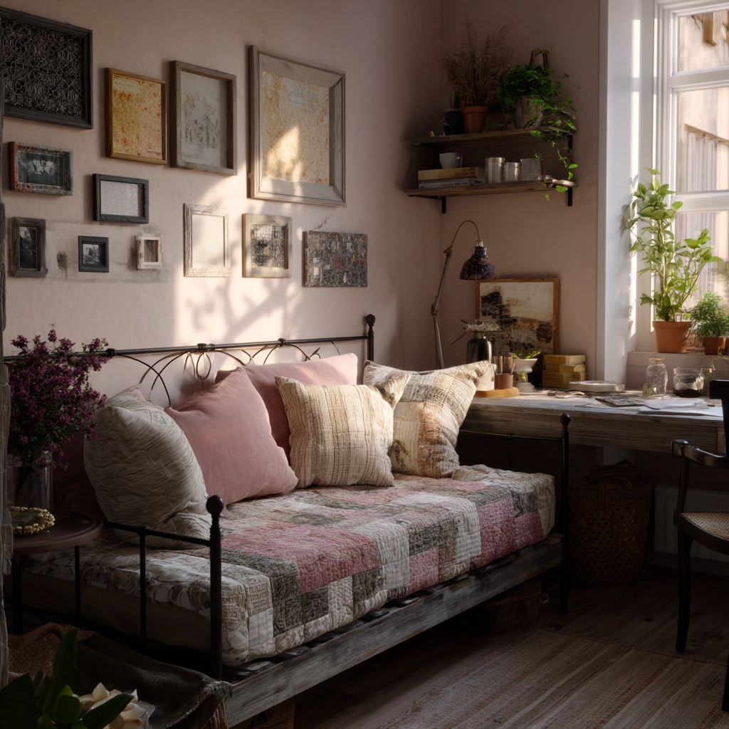 boho vintage bedroom 20