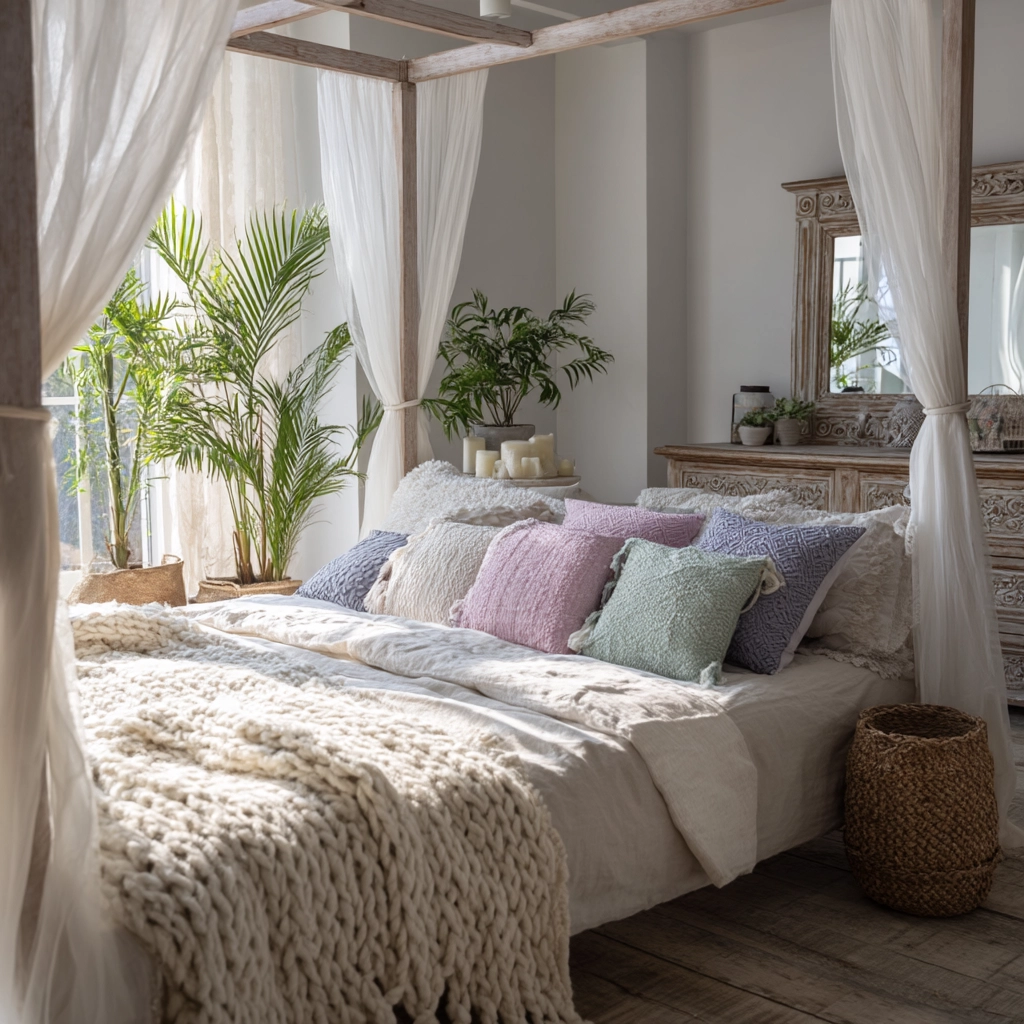 boho vintage bedroom 21