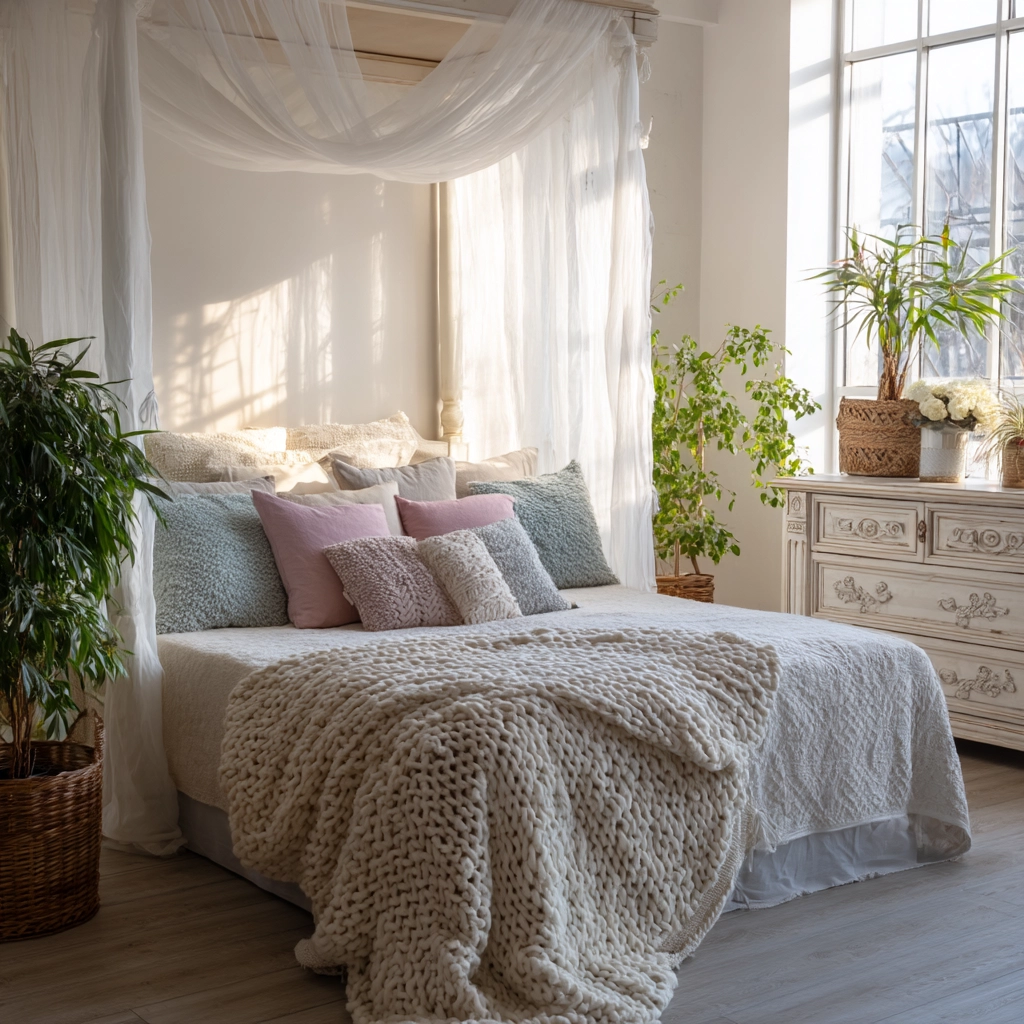 boho vintage bedroom 22