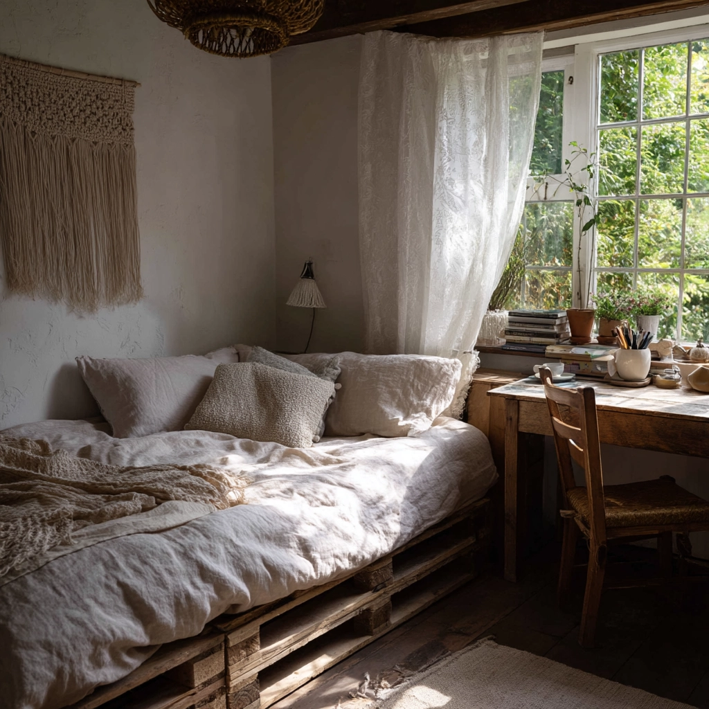 boho vintage bedroom 29