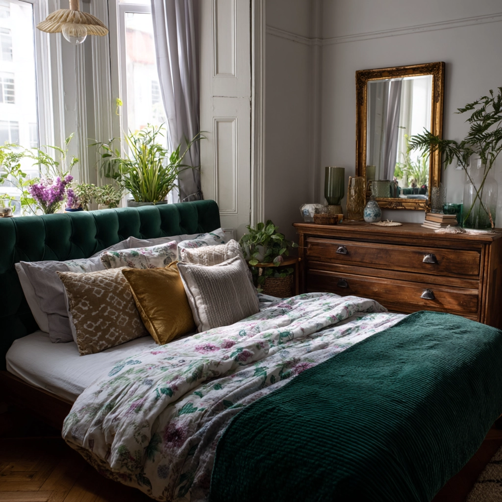 boho vintage bedroom 40