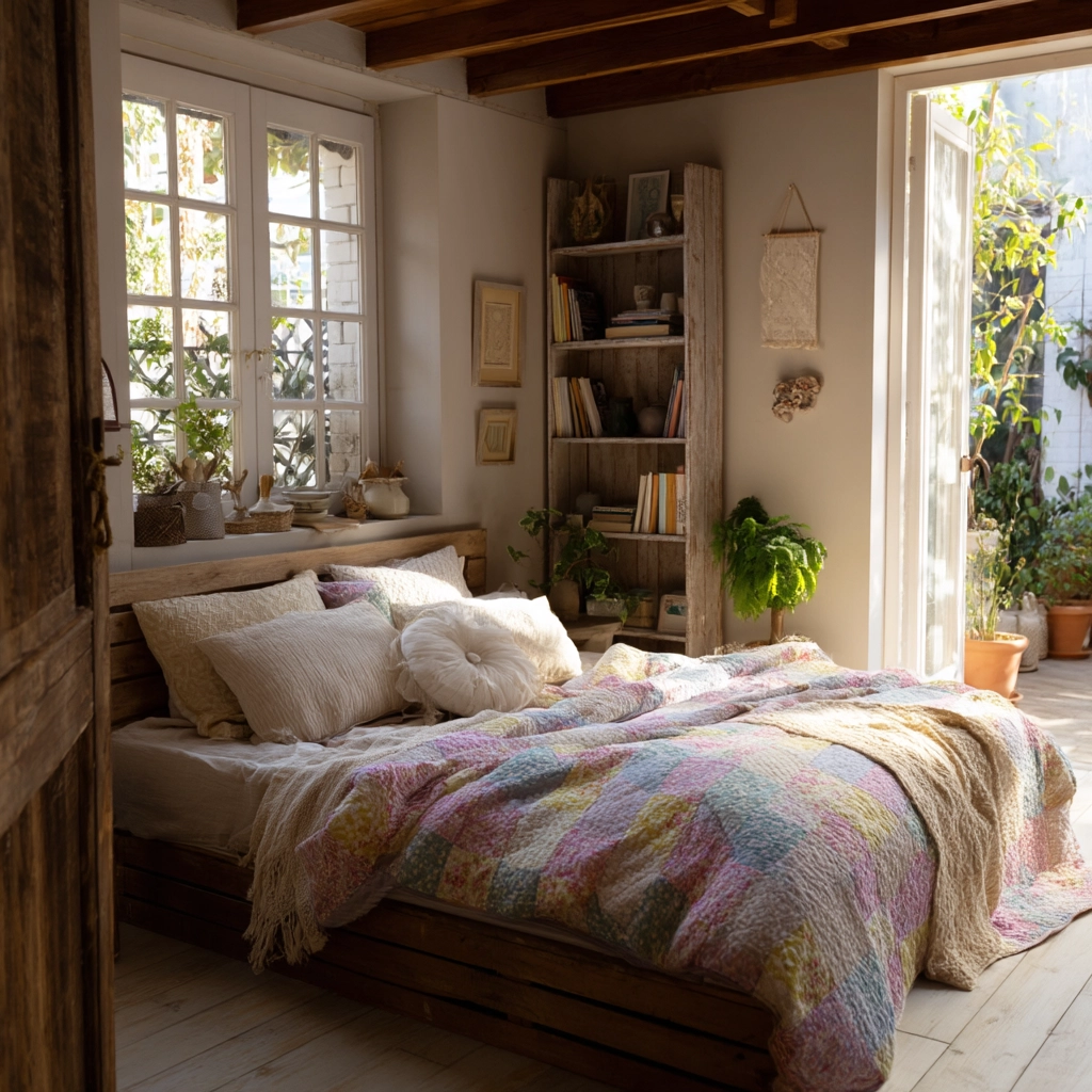 boho vintage bedroom 44