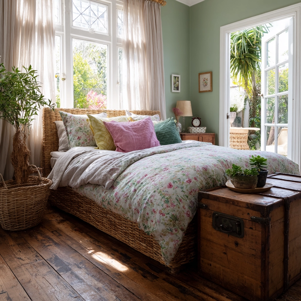 boho vintage bedroom 7