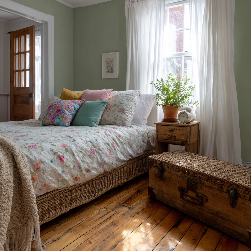 boho vintage bedroom 8