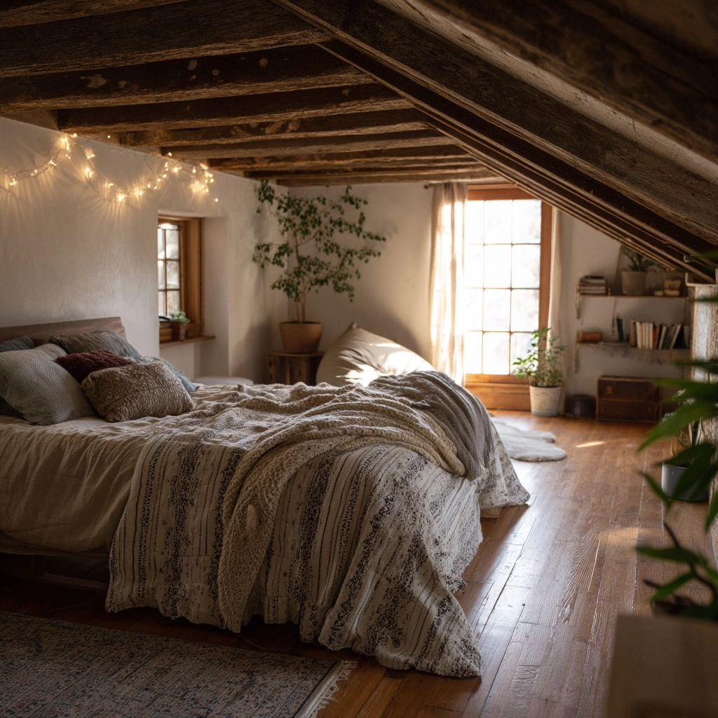 boho vintage bedroom 9