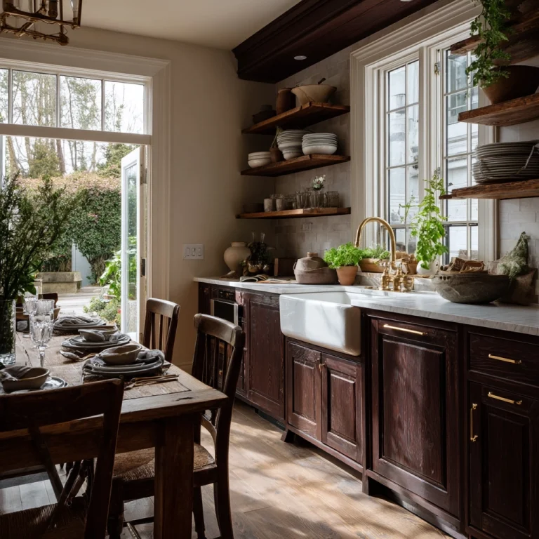 brown kitchen cabinets 1