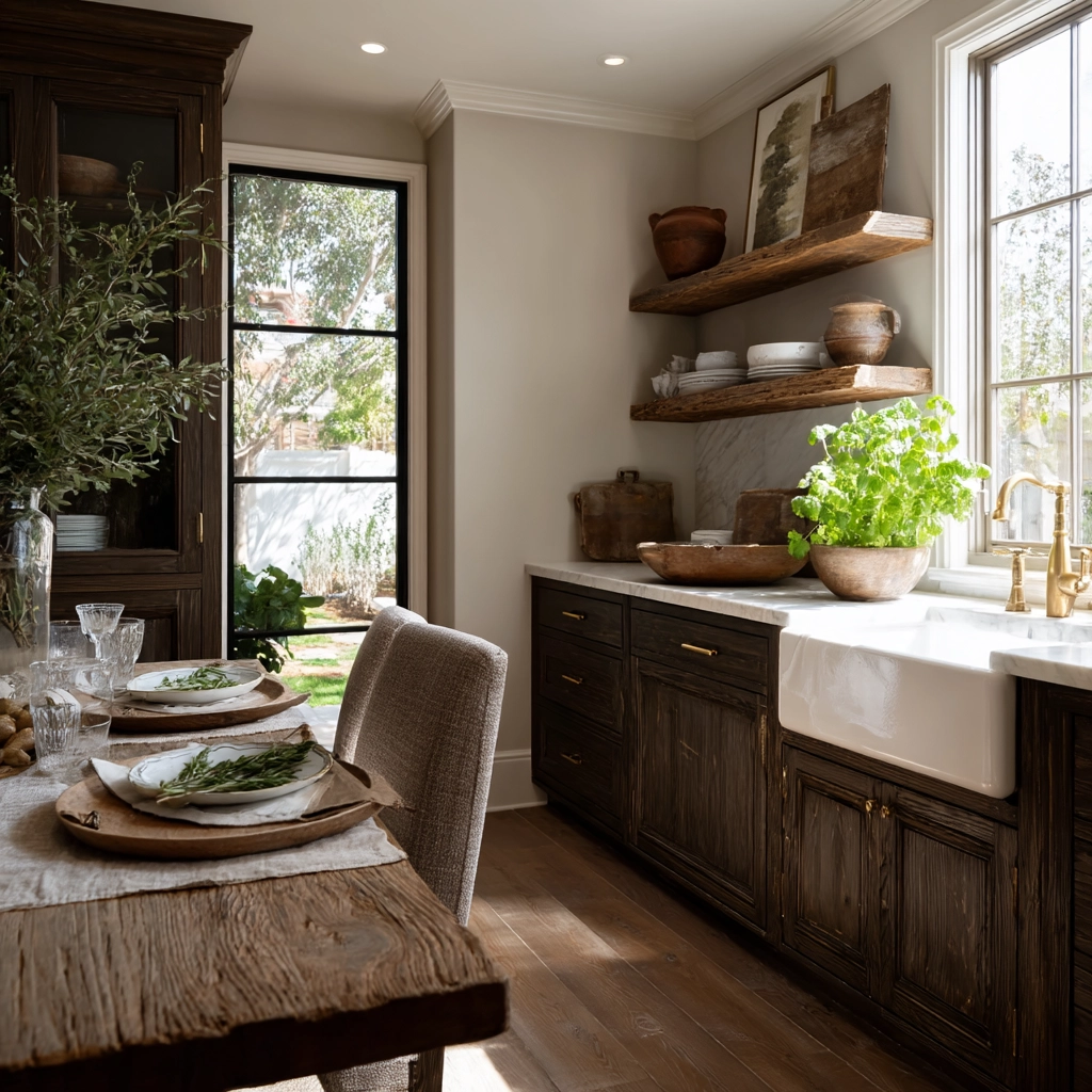 brown kitchen cabinets 3