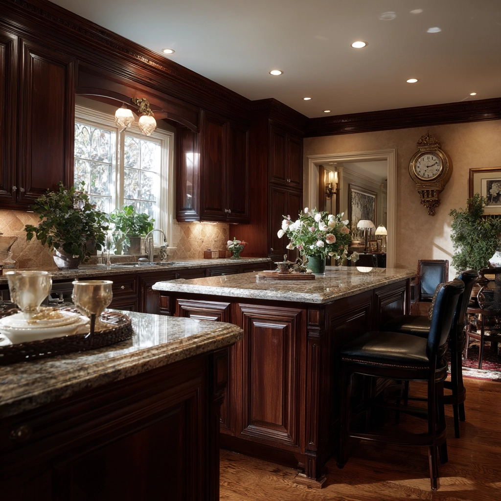 brown kitchen cabinets 33