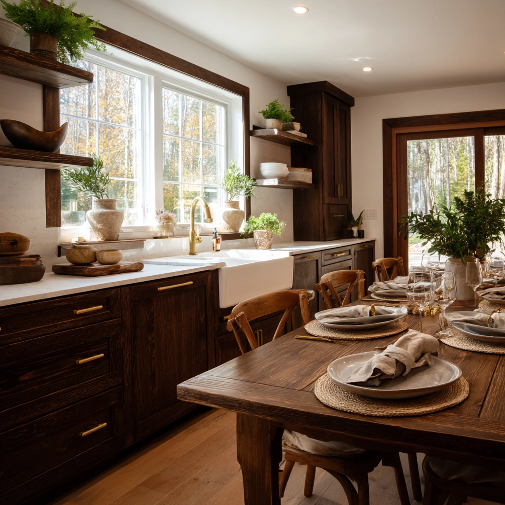 brown kitchen cabinets 4