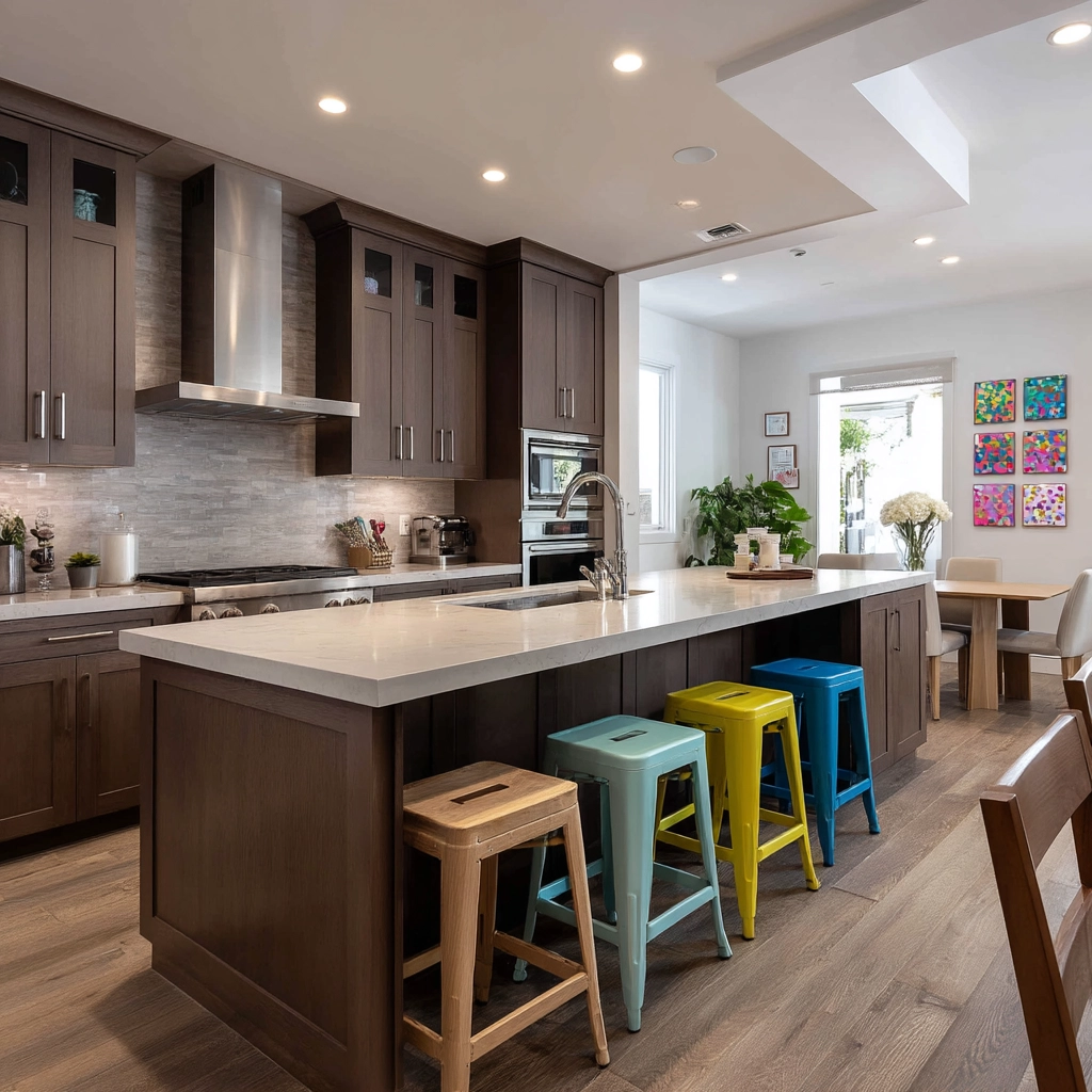 brown kitchen cabinets 43
