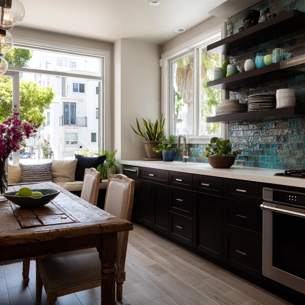 brown kitchen cabinets 45