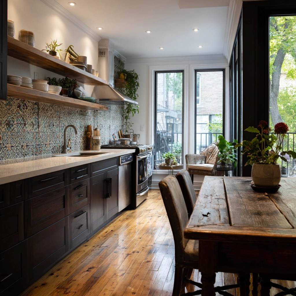 brown kitchen cabinets 48