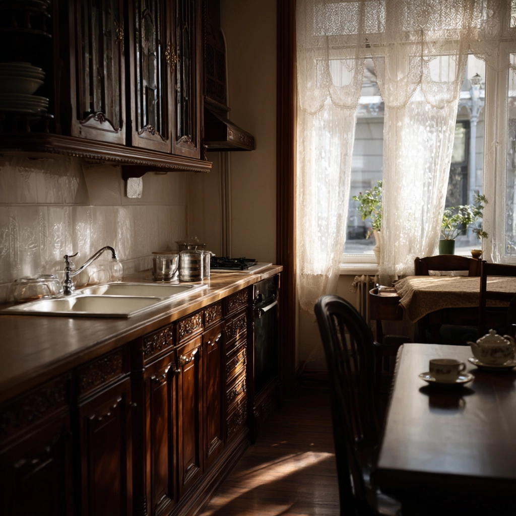 brown kitchen cabinets 56