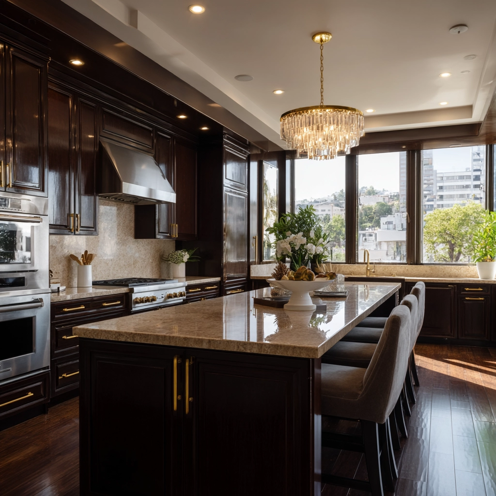 brown kitchen cabinets 59