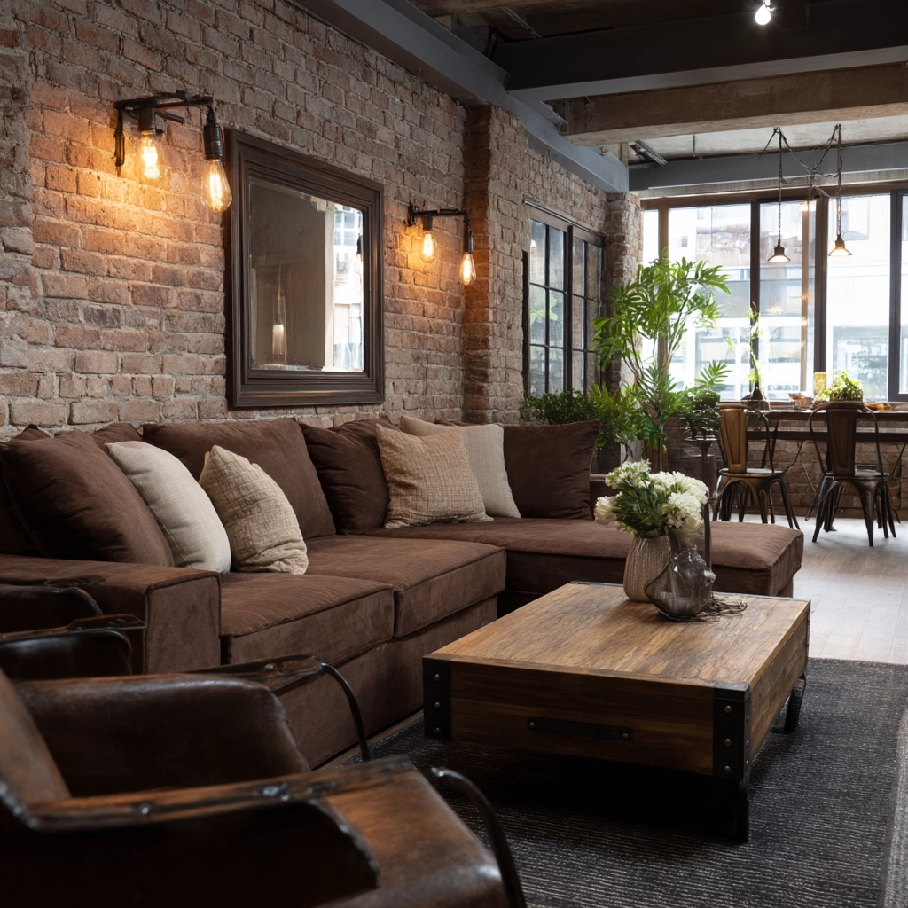 brown living room decorating ideas 15
