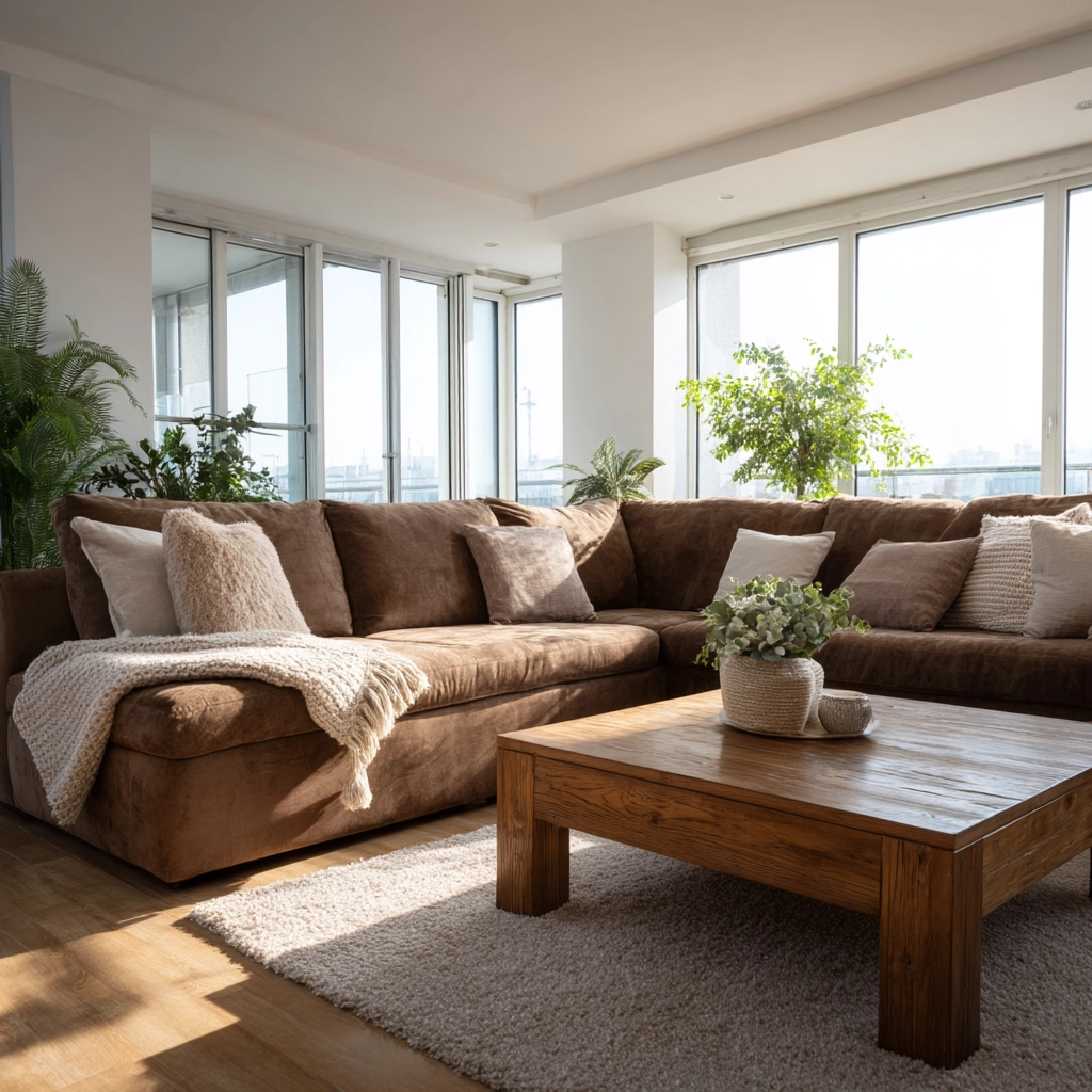 brown living room decorating ideas 57