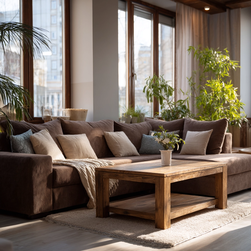brown living room decorating ideas 60
