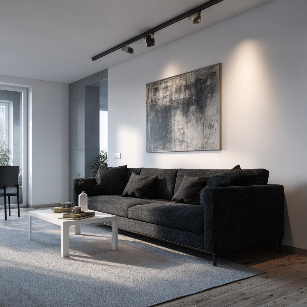 charcoal couch living room 17