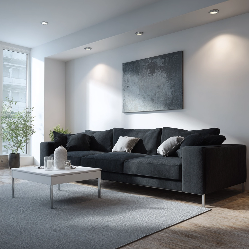 charcoal couch living room 19