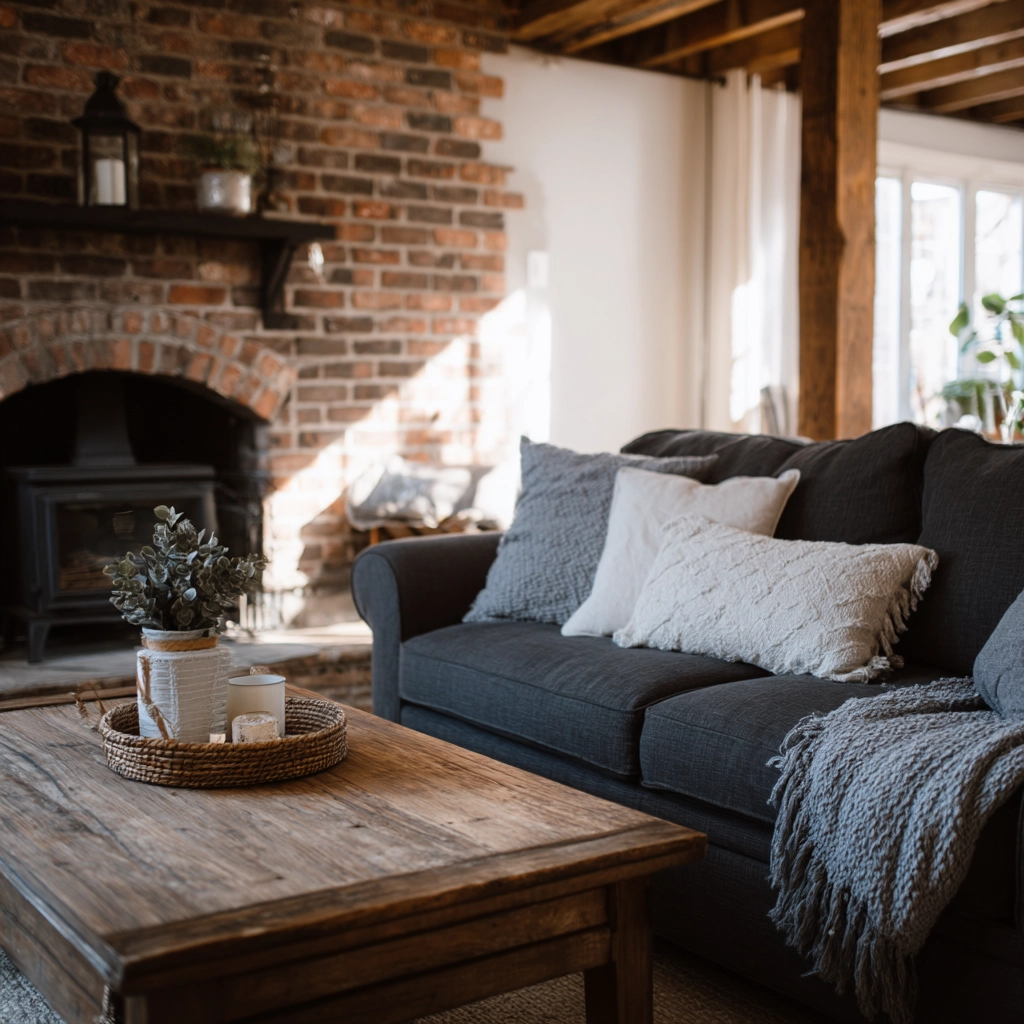 charcoal couch living room 29