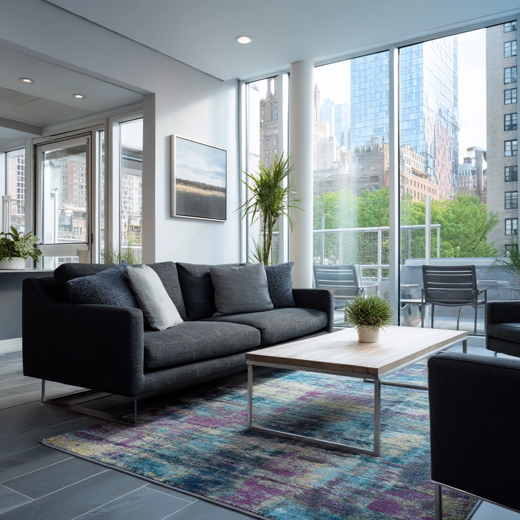 charcoal couch living room 35