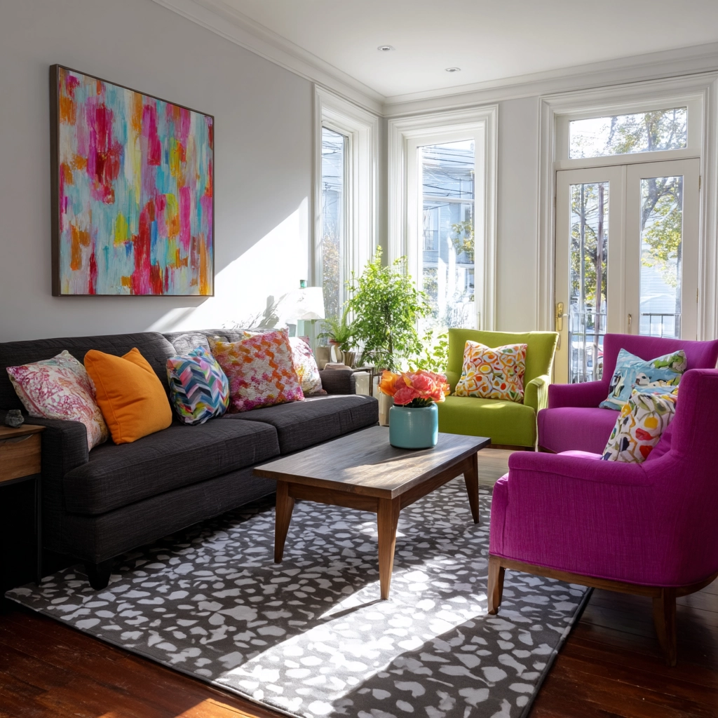 charcoal couch living room 44