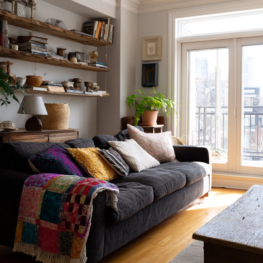 charcoal couch living room 52