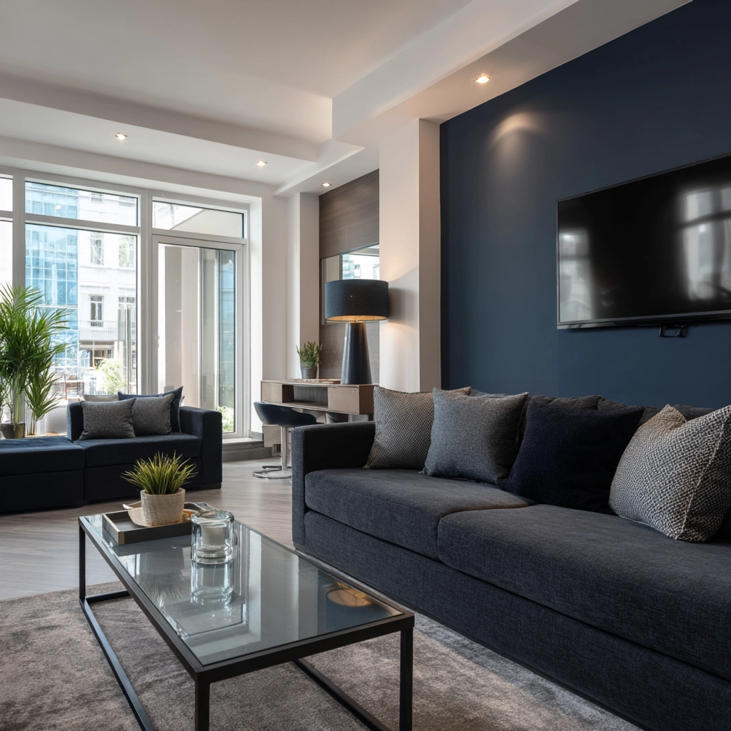 charcoal couch living room 53