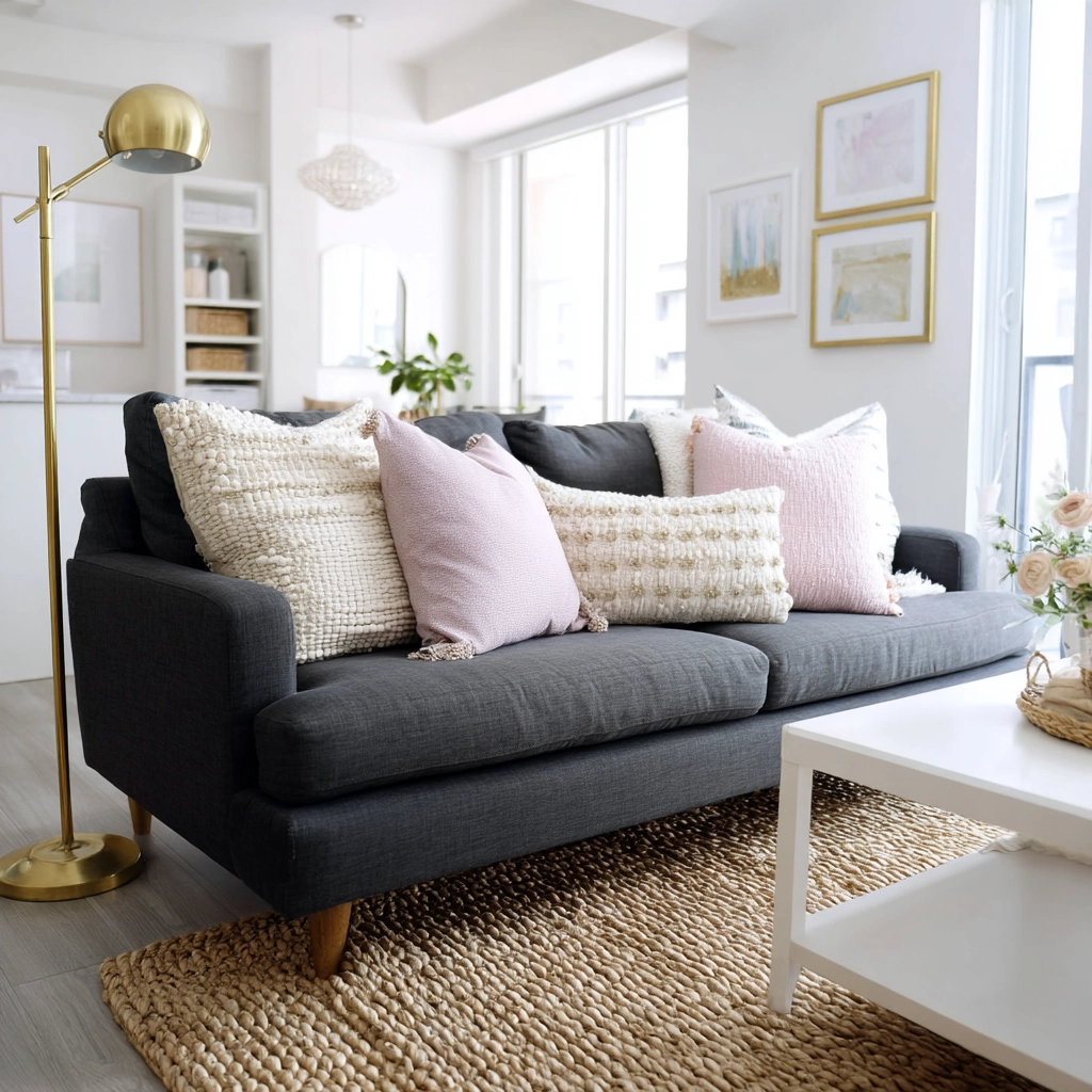 charcoal couch living room 6