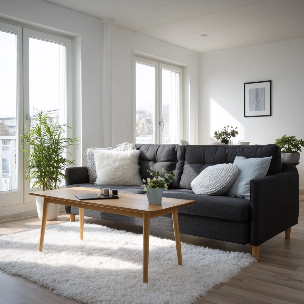 charcoal sofa living room 19